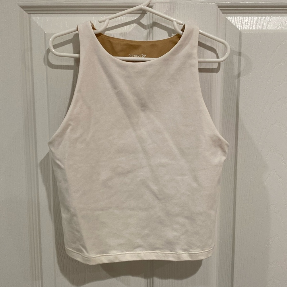 Old Navy Powerchill Women’s Cropped Athletic Tank White Size XS